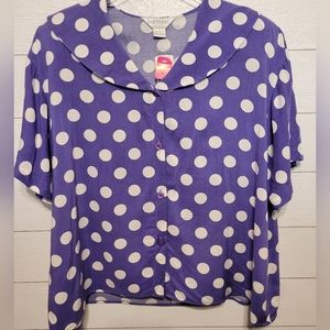 Vintage Mervyns Partners Blouse Large